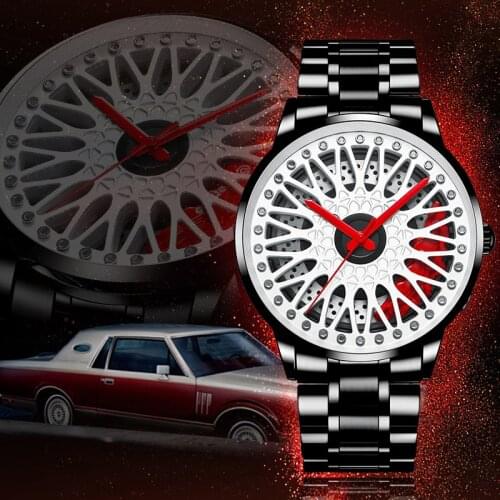 NIBOSI Car Rim Wheel Watch Hub Custom Design Super Car Rim Wheel Watch Waterproof Creative 2020 Male Watches Mens Wristwatch