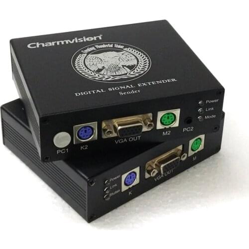 Charmvision EKP100HR EKP200HR EKP300HR 100m 200m 300m PS/2 Keyboard Mouse VGA KVM Extender via single UTP STP cat5E cat6 cable