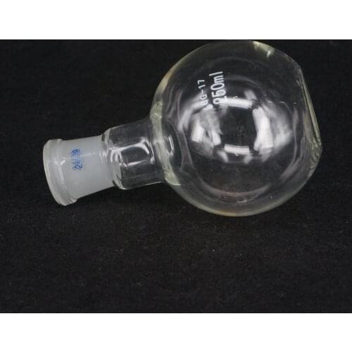 250ML 24/29 Borosilicate Glass One Mouth Short Neck Flat Bottom Flask Boiling Flask For Laboratory