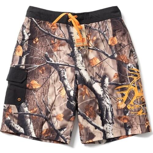 2020 Men Hunting Shorts Camouflage Knee-length Man Outdoor Sports Shorts Quick-dry Board Shorts Plus Size S-3XL Short