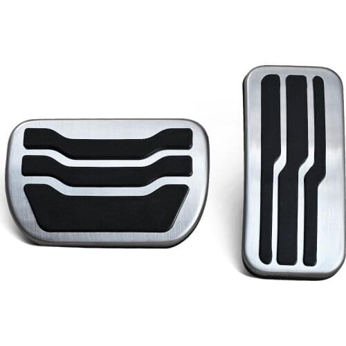 No Drill Steel Brake Gas Pedal Covers Kit Accessories For Ford Edge 2016 2017 2018 2019 2020