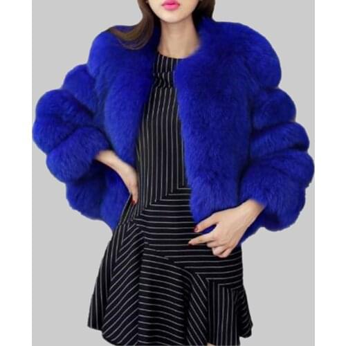 S-4XL Mink Coats Women Winter Overcoat New Fashion Faux Fur Coat Elegant Thick Warm Fur Jacket Outerwear Fake Fur Coat