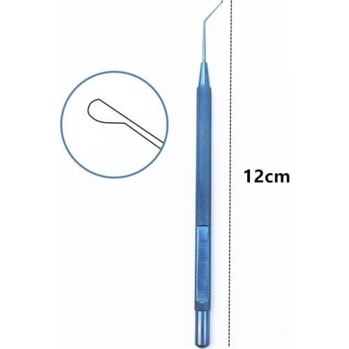 Ophthalmic Titanium instruments 1pcs Drysdale Nucleus Manipulator Ophthalmic Hook eye tools