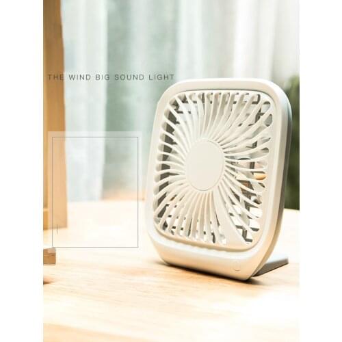 Adoolla Portable Mini USB Charging Noiseless Desktop Electric Fan Gift Decoration