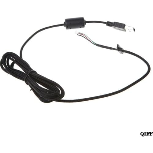 Drop Ship&Wholesale 2m Durable Nylon Braided Line USB Mouse Cable Cable For Logitech G9 G9X APR28