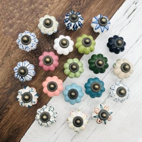 Variety Models Modern Ceramic Porcelain Drawer Cabinet Door Knobs fit for Kitchen Cupboard Jewelry Wardrobe Door Handle Knobs 1x