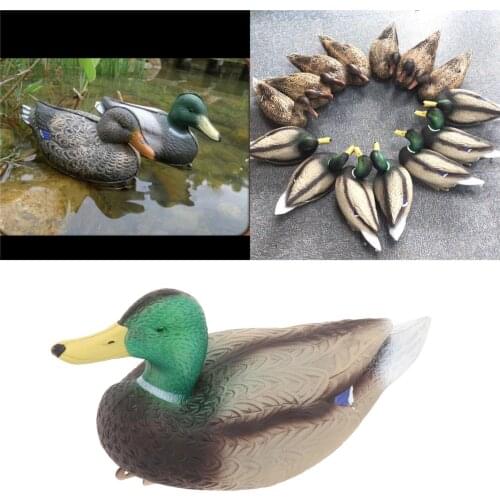 3D Lifelike Mallard Duck Decoys Floating Fishing Hunting Shooting Animals Drake Duck Decoying Garden Yard Decor Lawn Ornaments