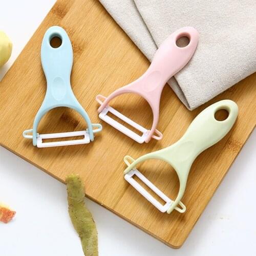Fruit Vegetable Manual Peelers Potato Ceramic Peeler Messer Blade Creative Bird parrot Folding Knife For Vegetables Kitchen Tool