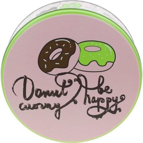 Modern Wuw Donut Worry Metal Cookie Chocolate Box