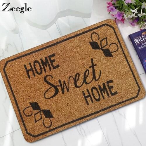 Zeegle Home Mats Funny Doormat Rubber Entrance Mat Hallway Rugs Non-Slip Bathroom Carpets Toilet Rug Shower Mats Bedroom Carpets