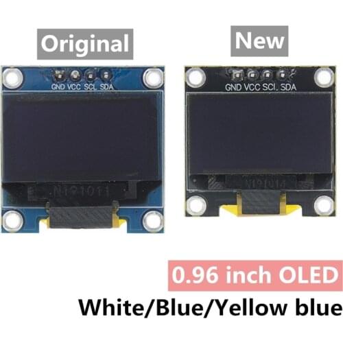 0.96 inch IIC Serial 4pin White/Blue/Yellow Blue/Yellow OLED Display Module 128X64 12864 LCD Screen Board for arduino oled