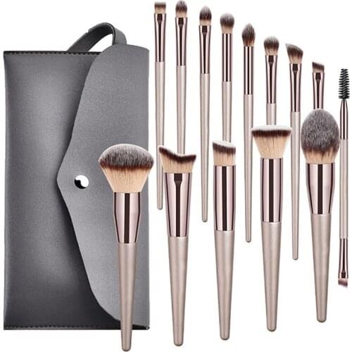 10/14 pcs/lot makeup brushes Set with bag Eye Shadow Blending Eyeliner Eyelash -Eyebrow Brushes Extension Maquiagem Makeup Tools