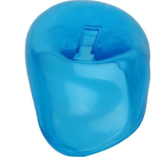 MOLF 2Pcs Blue Clear Silicone Ear Cover Earmuffs Hair Dye Shield Protect Salon Color