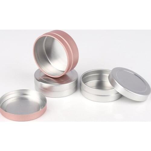 20g Aluminum Jar Box Container Cosmetics Packing Bottle Eye Shadow Ointment Pill Box Portable 2Colors 1000pcs SN3762