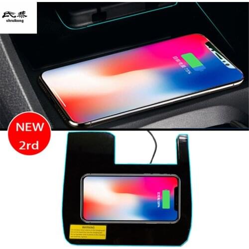 2RD Quick Special On-board Wireless Phone Charging Panel Car Accessories For Honda Civic 10th MK10 2016 2017 2018