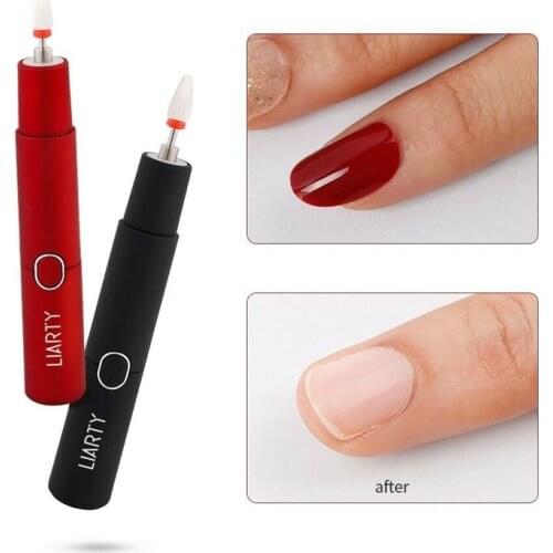 Rechargeable USB Nail Drill Pen Cuticle Remover Apparatus Cutter For Manicure Nail Drill Bits Machine Set Pedicure 30000RPM