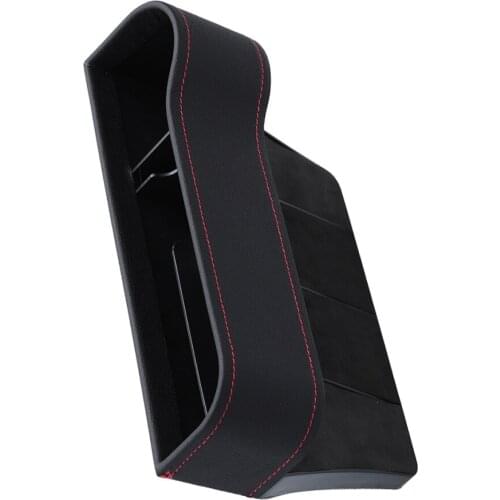 Car Passenger Seat Gap Filler Organizer Drop Catcher Pocket Between Seat and Console (Black)