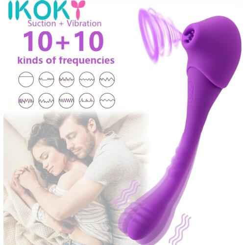 Dildo Vibrator Vagina Sucking Vibrators 10 Modes Oral Sex G Spot Clitoris Stimulation Sex Toys For Woman Female Masturbation