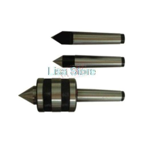 3PCS MT2 Morse Taper Max. RPM 5000 145mm Halved Half Notch Or Full Dead Or Rotary Live Top Center Lathe Turning Tool WorkHolding