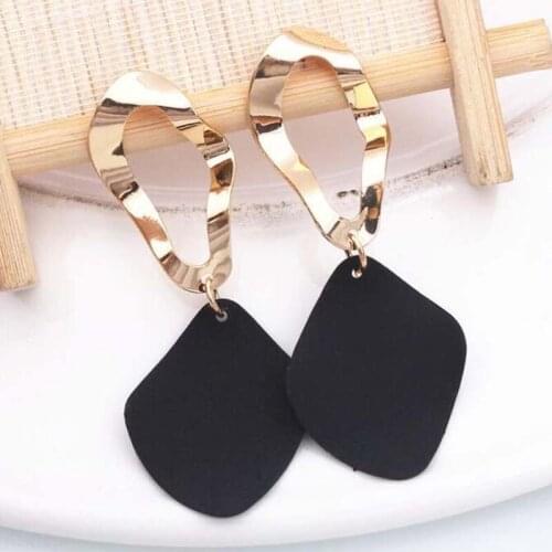 Women Geometric Metal Drop Earring Female 2021 Fashion Jewelry AM3004