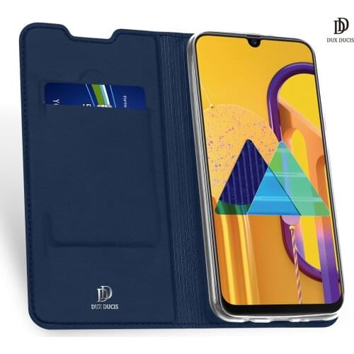 For Samsung Galaxy M21 / M30s DUX DUCIS Skin Pro Series Leather Wallet Flip Case Full Protection Steady Stand Magnetic Closure