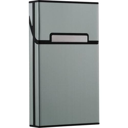 Lady Aluminum Slim Cigarette Box Cigar Accessories Case Cigar Tobacco easy to carry Box Storage Container Gift Box 6 Colors