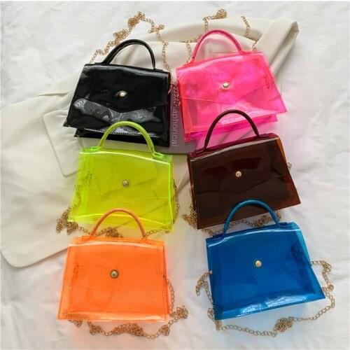 Summer Candy Color Woman Bag Fashion Buckle Small Square Bag Outdoor Leisure Messenger Bag
