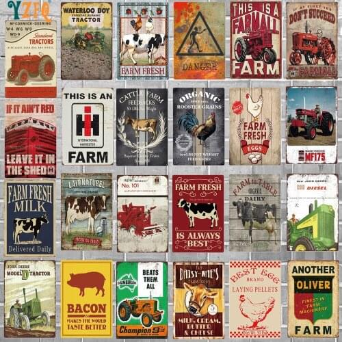 Animal Signs Plaque Metal Retro Wall Art Retro Home Decoration 30x20cm XP(1173)B