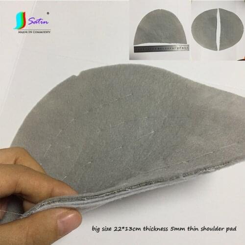 Clothes Suit Coat Jacket Dress Decoration Accessories Grey Semicircle Big Size Thckness 5mm Thin Shoulder Pad A0673L