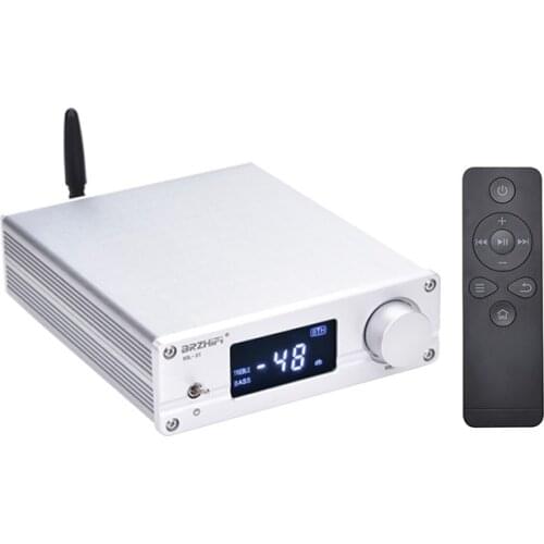 Singal Selection Audio Preamplifier Remote Control Preamp 1194 Bluetooth 5.0 Audio Receiver High Low Bass Adjustment
