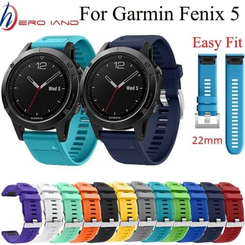 Watch Band Quick Release Wrist Band Watch For Garmin Fenix 5 Strap Sports Colorful Silicone Watchband For Garmin Forerunner 935