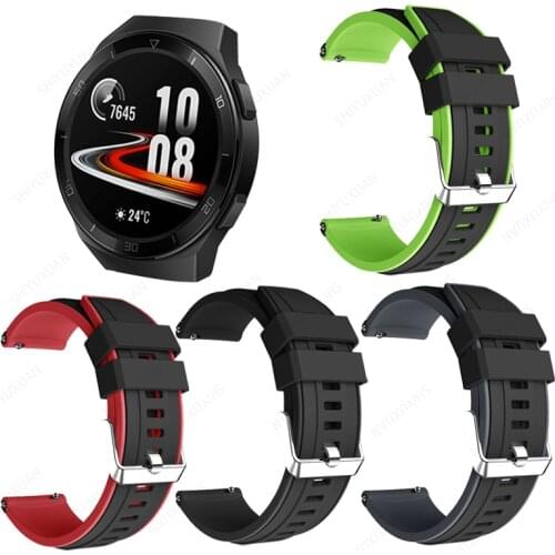 Silicone 22mm Replacement Breathable Band For Huawei watch GT 2 46mm/gt 2e strap HONOR Magic 2 watchbands