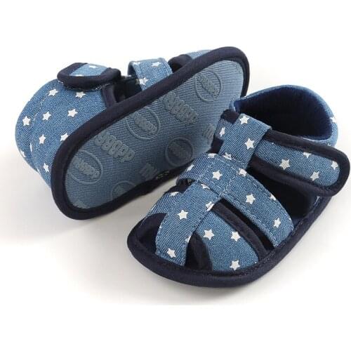 Newborn 0-1 year old baby sandals soft bottom anti-skid toddler cloth bottom sandals baby shoes CHD20244