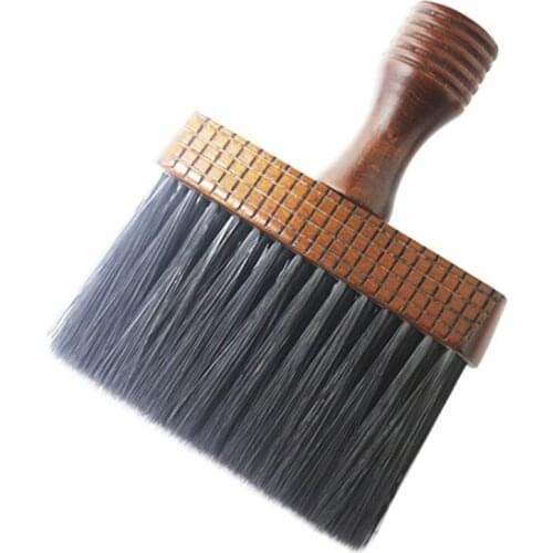 Neck Face Duster Brush Hair Cleaning Wooden Brush Hair Cut Hairdressing Hair Hairbrush Cleaner Comb Tools