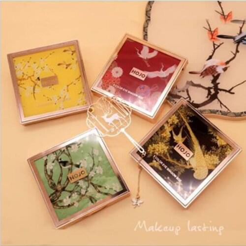 HOJO 9 Color Professional Matte Eyeshadow Glitter Eyeshadow Palette Shimmer Beauty Glazed Nude Eyeshadow T1395