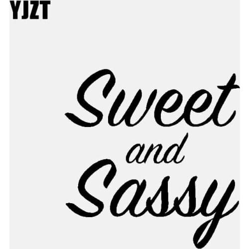 YJZT 12.8CM*13.1CM Sweet and Sassy Vinyl Decal Car Sticker Diesel Boost Turbo Black/Silver C3-0906