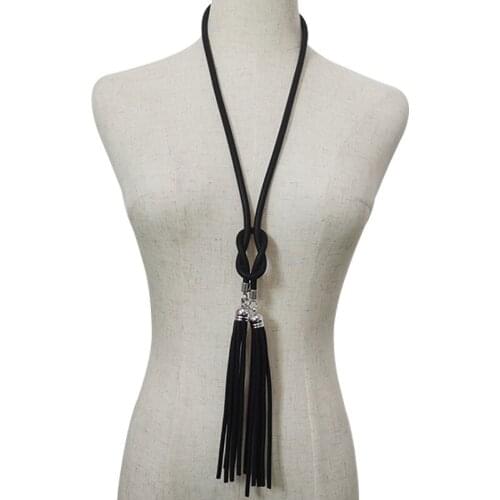 YD&YDBZ Multi Color Tassel Long Necklace For Women Fashion Metal Match Sweater Chain Decoration Choker Necklaces Festival Gift