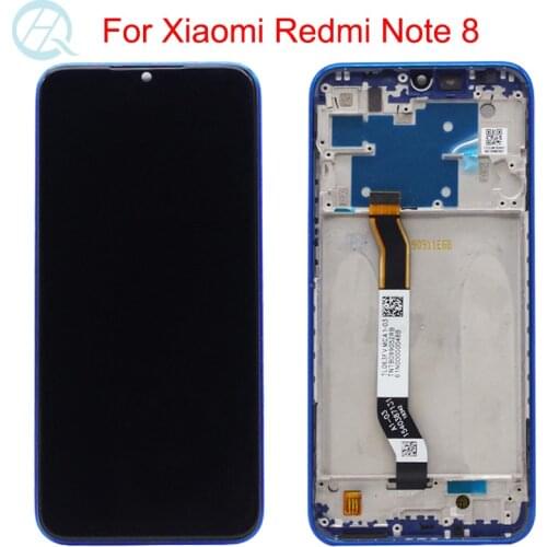 Original LCD For Xiaomi Redmi Note 8 Display With Frame 6.3" Redmi Note8 LCD Touch Screen Digitizer Glass Assembly Repair Screen