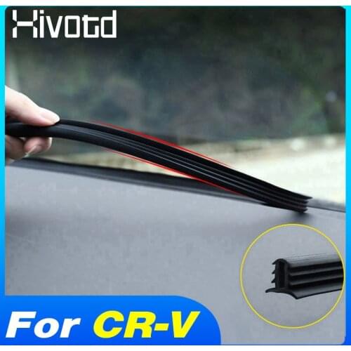 Hivotd Soundproof Rubber Seal Dashboard Strip Windshield Sealant Trim Protection Car Accessories For Honda CR-V CRV 2010-2021