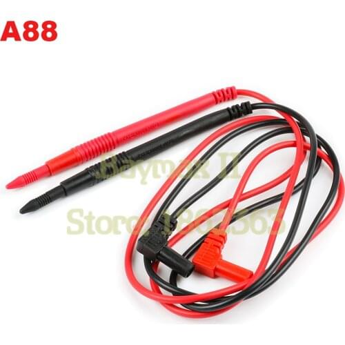 1 Pair High Quality Universal 10A Multimeter Test Cord Lead Probe Wire Pen Cable Free Shipping(5 options) and Alligators