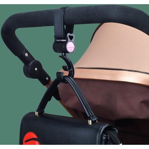 2pcs/ Baby Hanger Baby Bag Stroller Hooks Pram Rotate 360 Degree Baby Car Seat Accessories Stroller Organizer