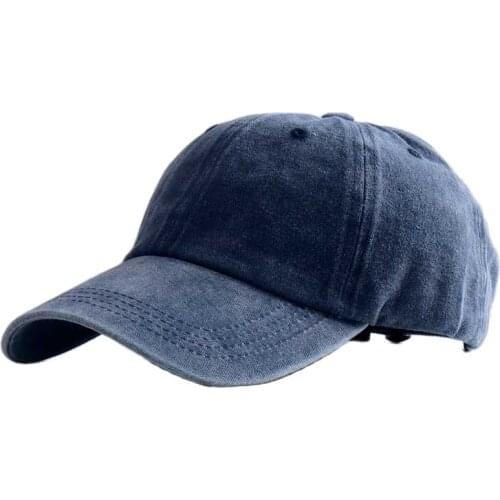 2021 New Cotton Baseball Cap Washed Cloth Men Women Snapback Hat Vintage Hip Hop Fitted Caps Solid Color Dad Bone Casquette
