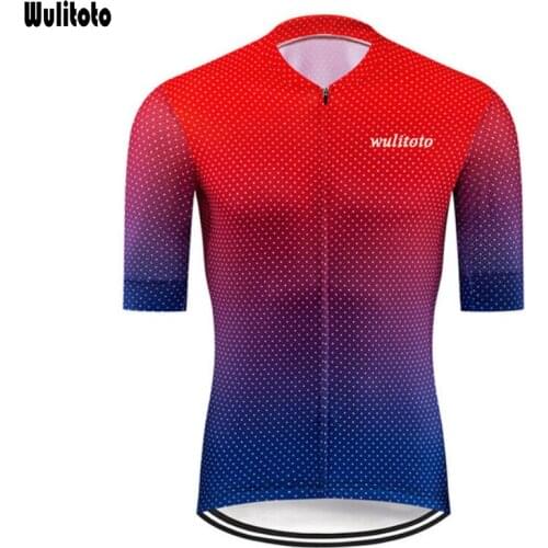 2021 WULITOTO Outdoor Cycling sport Short Sleeve MTB Quick dry Cycling Jersey For Men