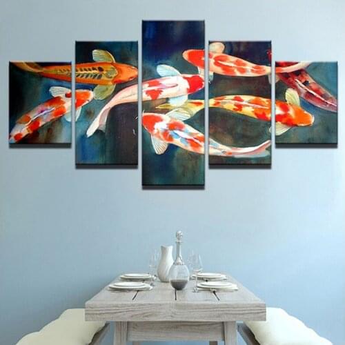 5pcs 5D Diy Diamond Embroidery Koi fish Cross Stitch Diamond Painting Full Square Round Mosaic hobbies and craftsZP-2968