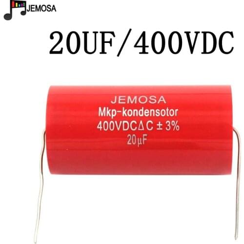 Audiophiler Axial MKP Capacitor 20UF 400V DC Coupling Divider HIFI Grade Audio Capacitor 20UF 400V For Tube Guitar Amplifier