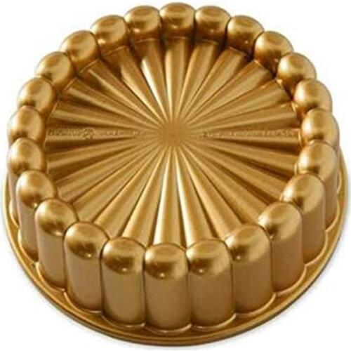 Charlotte Cake Pan,Nordic Ware Charlotte Cake Pan Bundt Pan Nonstick, 10 Inch Cake Pan for Baking Fluted Cake Pan Mold