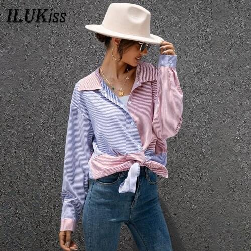 Блузки в полоску ILUKiss China At AliExpress