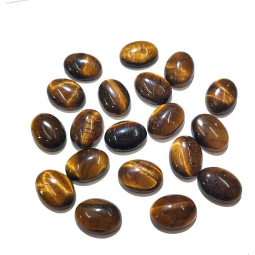 Tiger Eye Stone Natural Stones Cabochon 18x25mm 15x20mm 13x18mm 10x14mm Egg Shape No Hole For Making Jewelry DIY