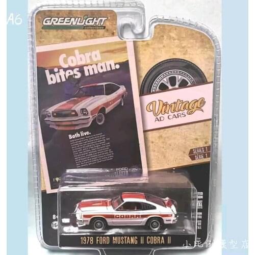 Greenlight CARS 1/64 1978 FORD MUSATANG II CABRA II Collector Edition Metal Diecast Model Car Kids Toys Gifts