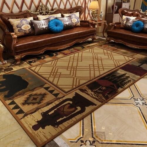 American Style Soft Carpets For Living Room Thicker Rugs Home Carpet Floor Door Mat Rug For Living Room Anti-Slip Area Rugs Mats